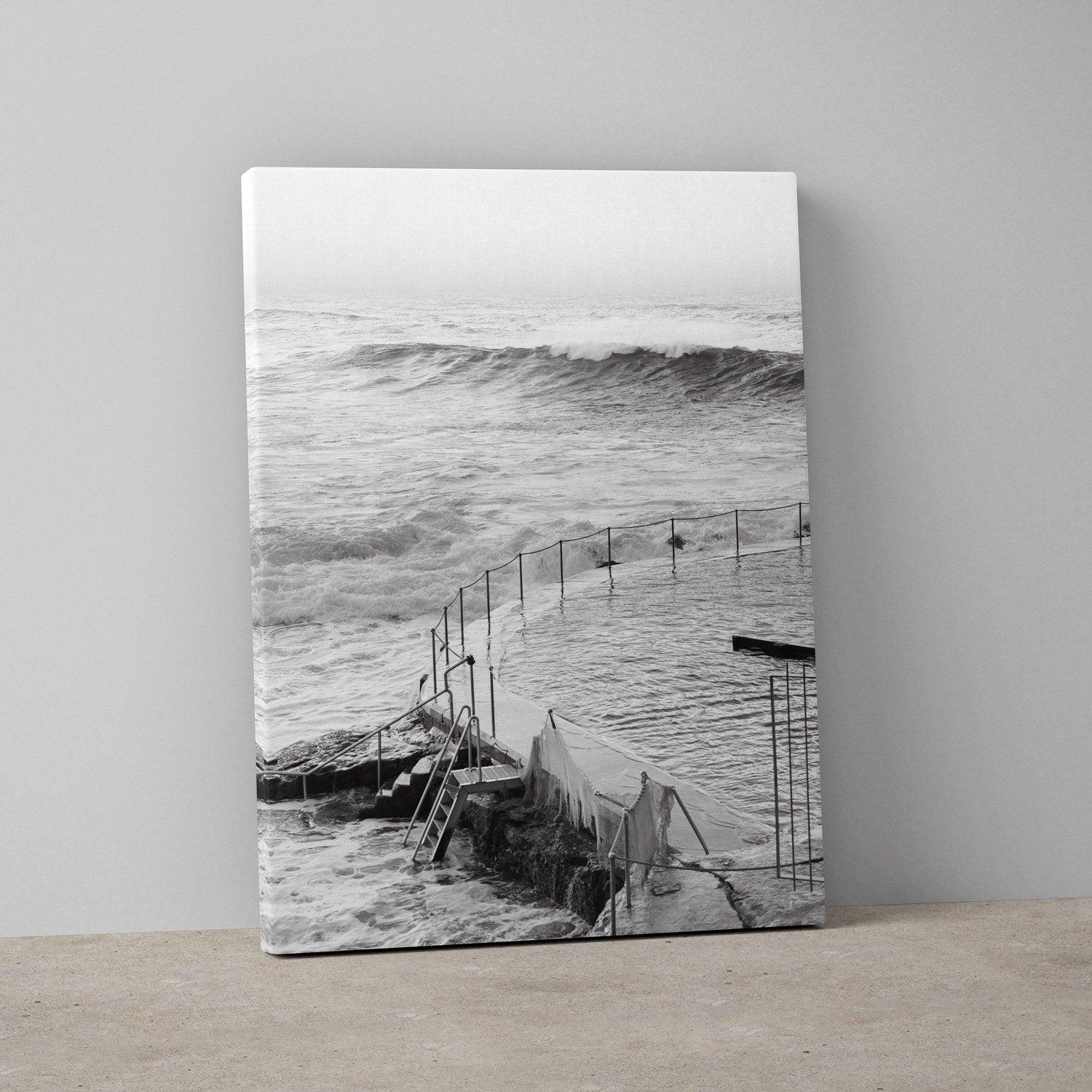 Bronte Baths Wall Art Print-Print-Small-Stretched Canvas-Through Our Lens