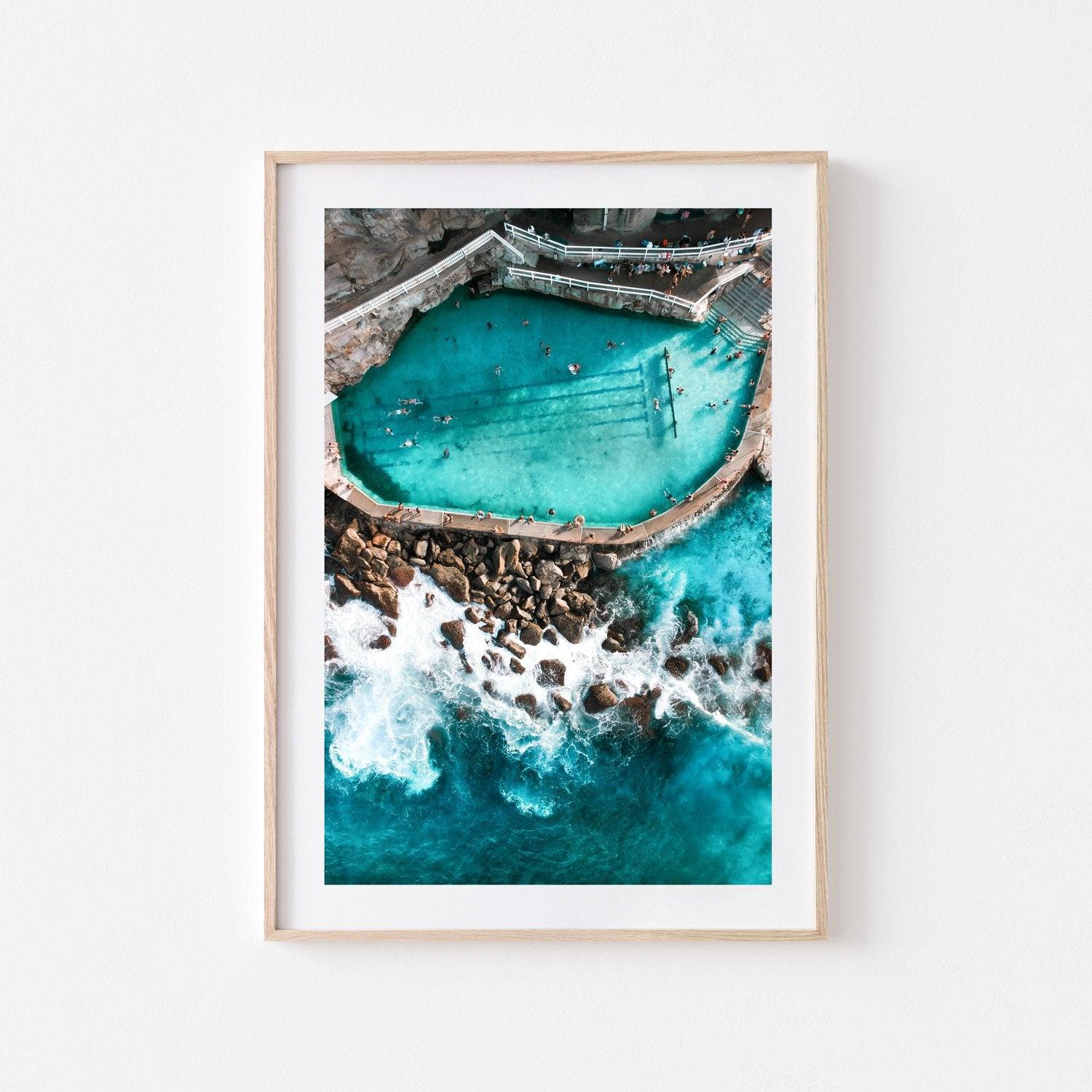 Sapphire Bronte Art Print-Print-Small-Oak Frame-Through Our Lens