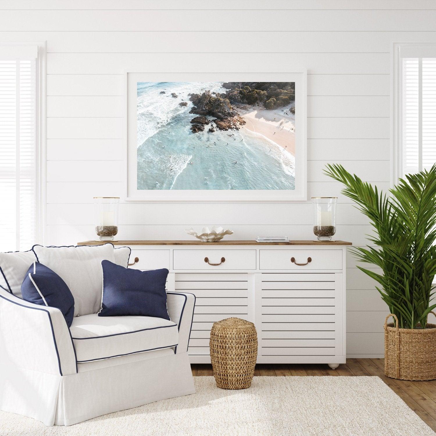 Serenity Art Print-Print-Small-White Frame-Landscape-Through Our Lens