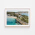Camp Cove coastal seascape in oak frame - Sydney beach photography wall art