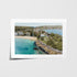 Camp Cove coastal seascape in white frame - Sydney beach photography wall art
