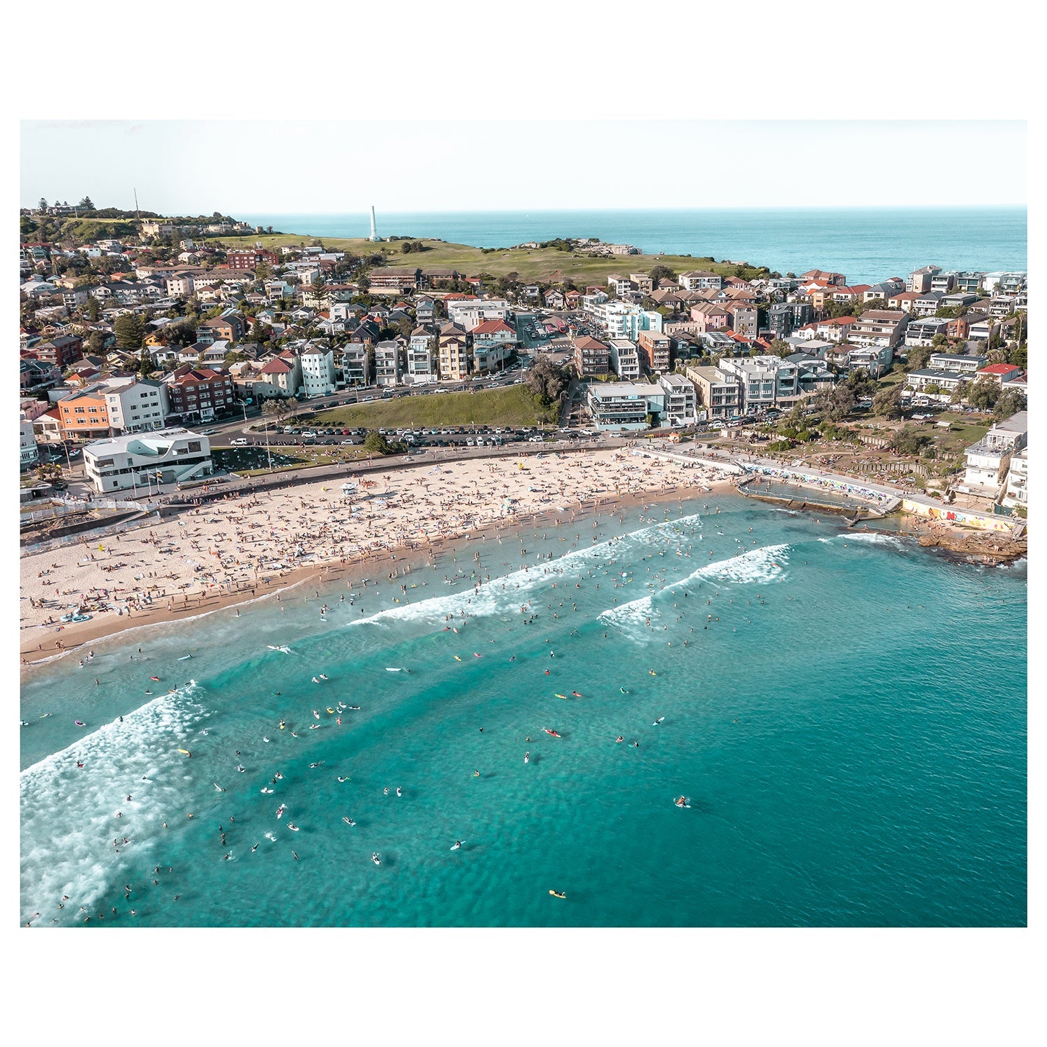 North Bondi Kids Pool and Beach Art Print by Through Our Lens