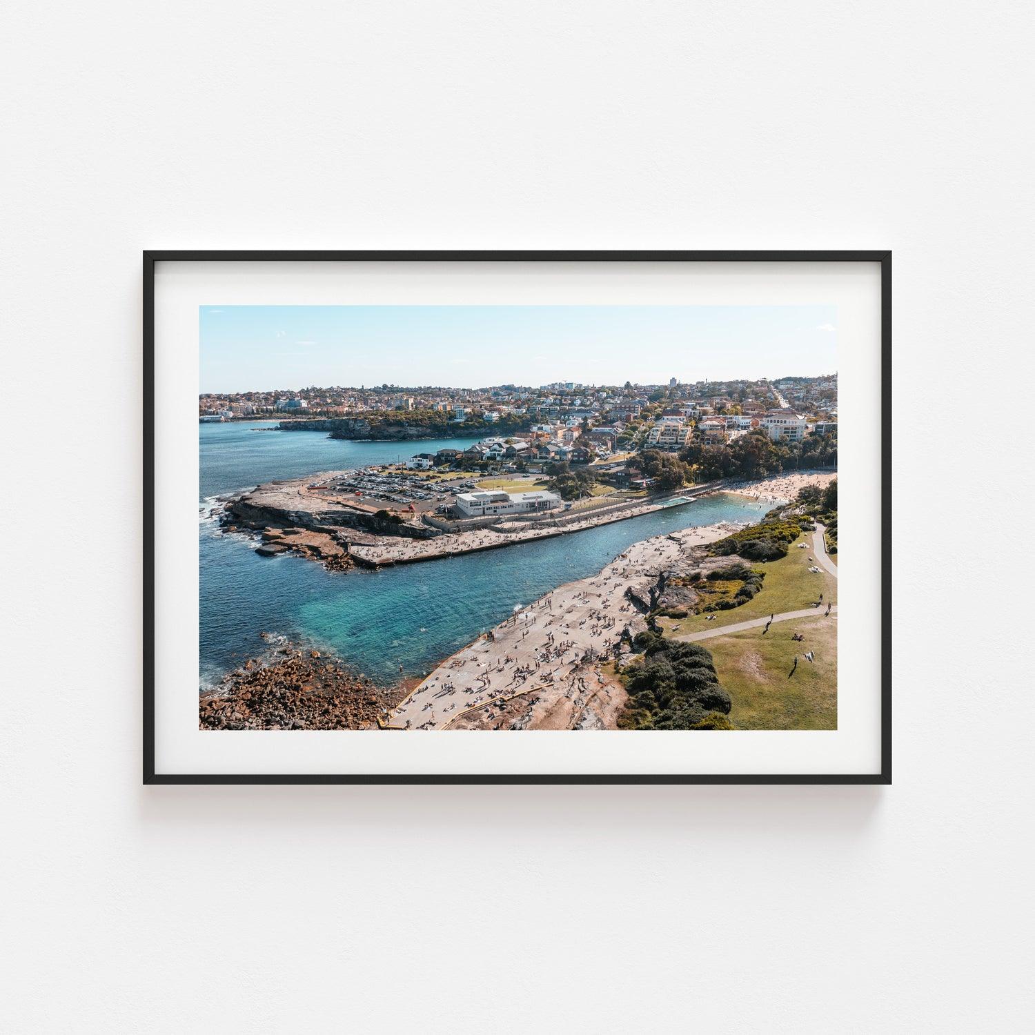 Clovelly Sun Art Print-Print-Through Our Lens-Black Frame-Small-Landscape-Through Our Lens