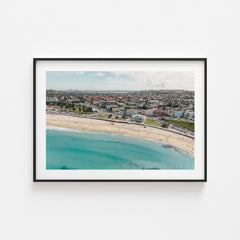 North Bondi Surf Club in a Black Frame Landscape Art Print by Through Our Lens