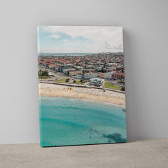 North Bondi Surf Club in a Stretched Canvas Frame Portrait Art Print by Through Our Lens