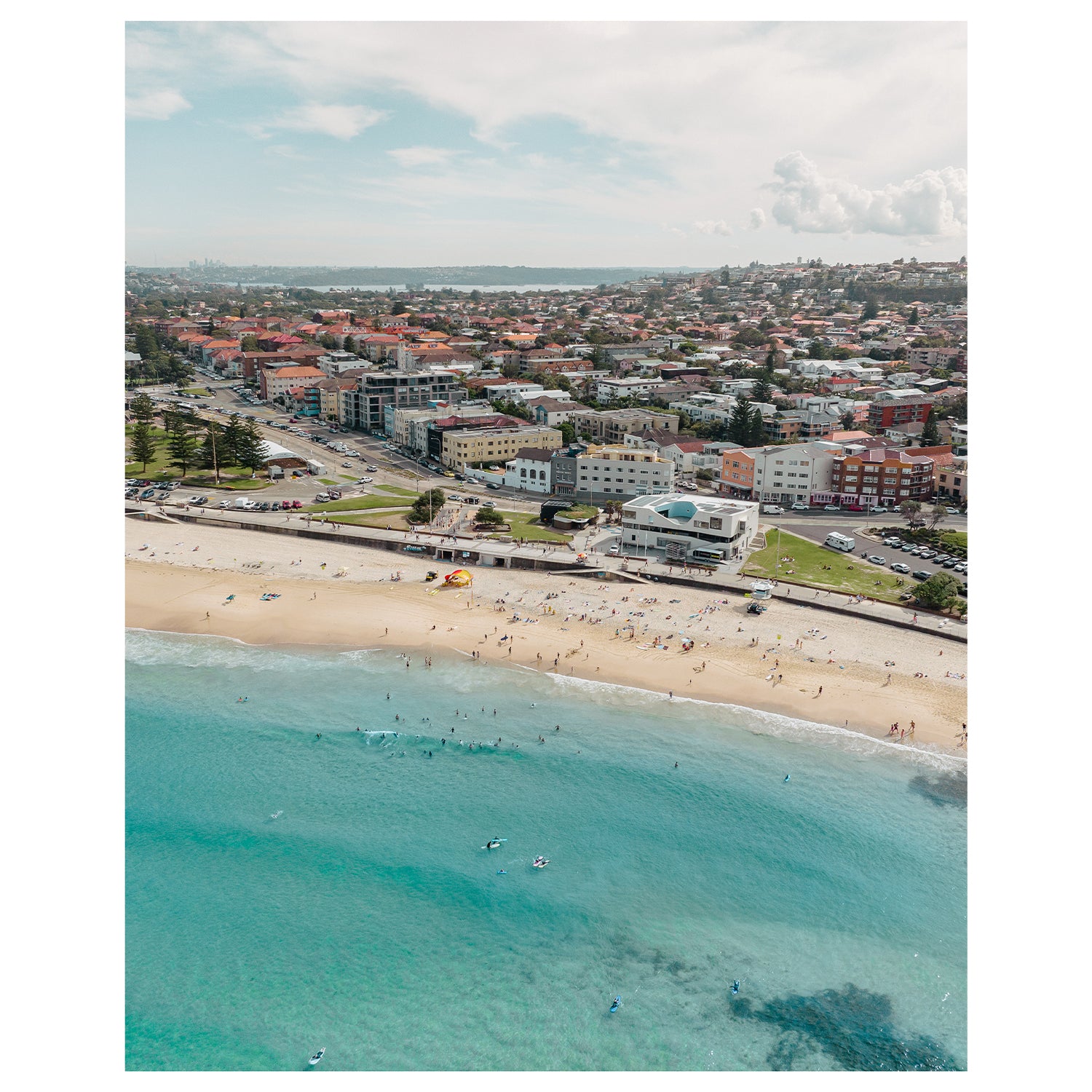 North Bondi Surf Club & Beach Art Print by Through Our Lens