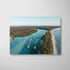 Currambene Creek aerial landscape in white frame - Jervis Bay coastal photography wall art
