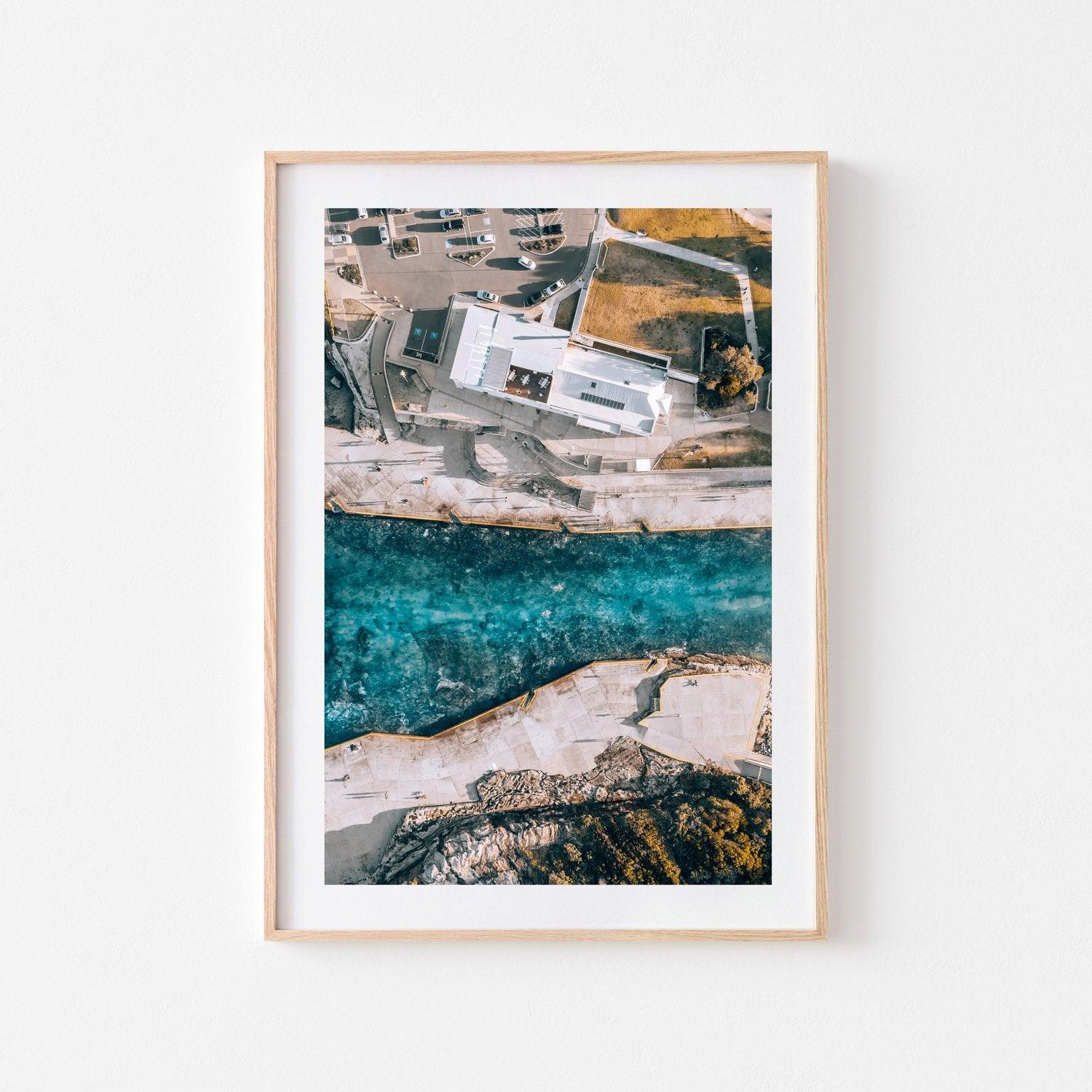 Concrete Bay Wall Art Print-Print-Small-Oak Frame-Through Our Lens