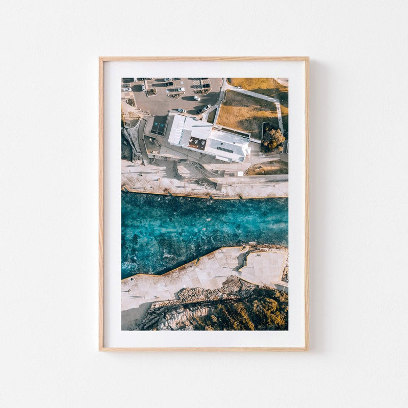 Concrete Bay Wall Art Print-Print-Small-Oak Frame-Through Our Lens