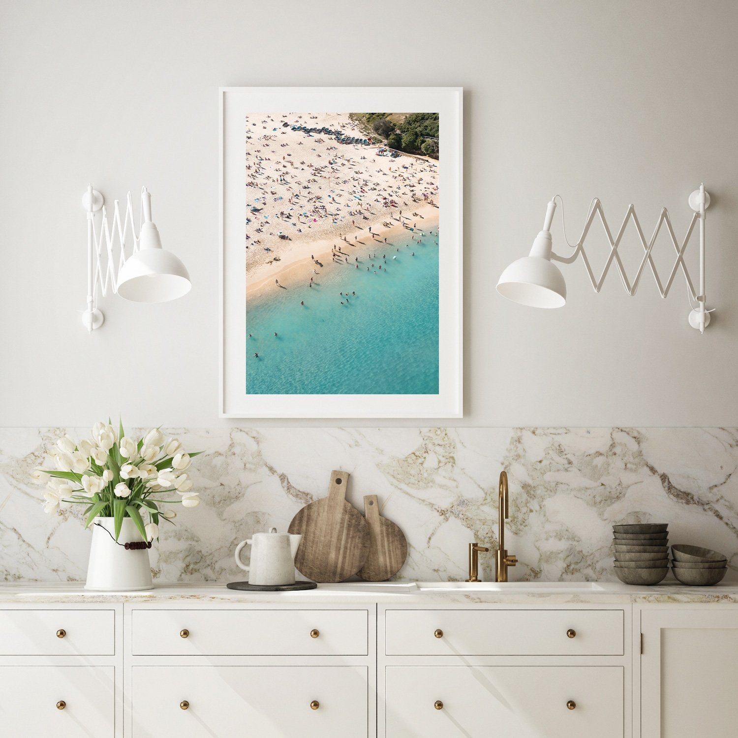 Utopian Summer Art Print-Print-Small-White Frame-Through Our Lens
