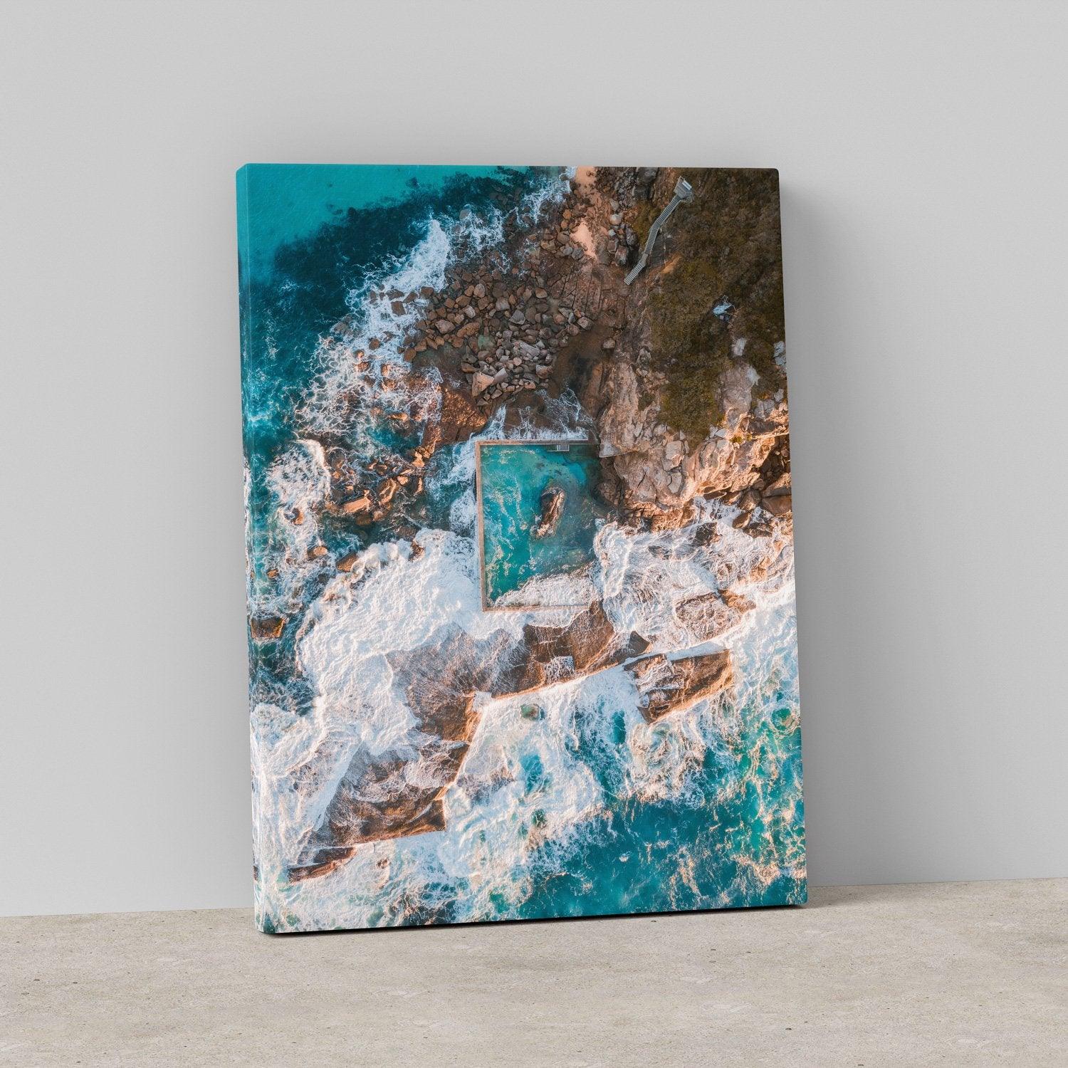 North Curl Curl Art Print-Print-Small-Stretched Canvas-Through Our Lens