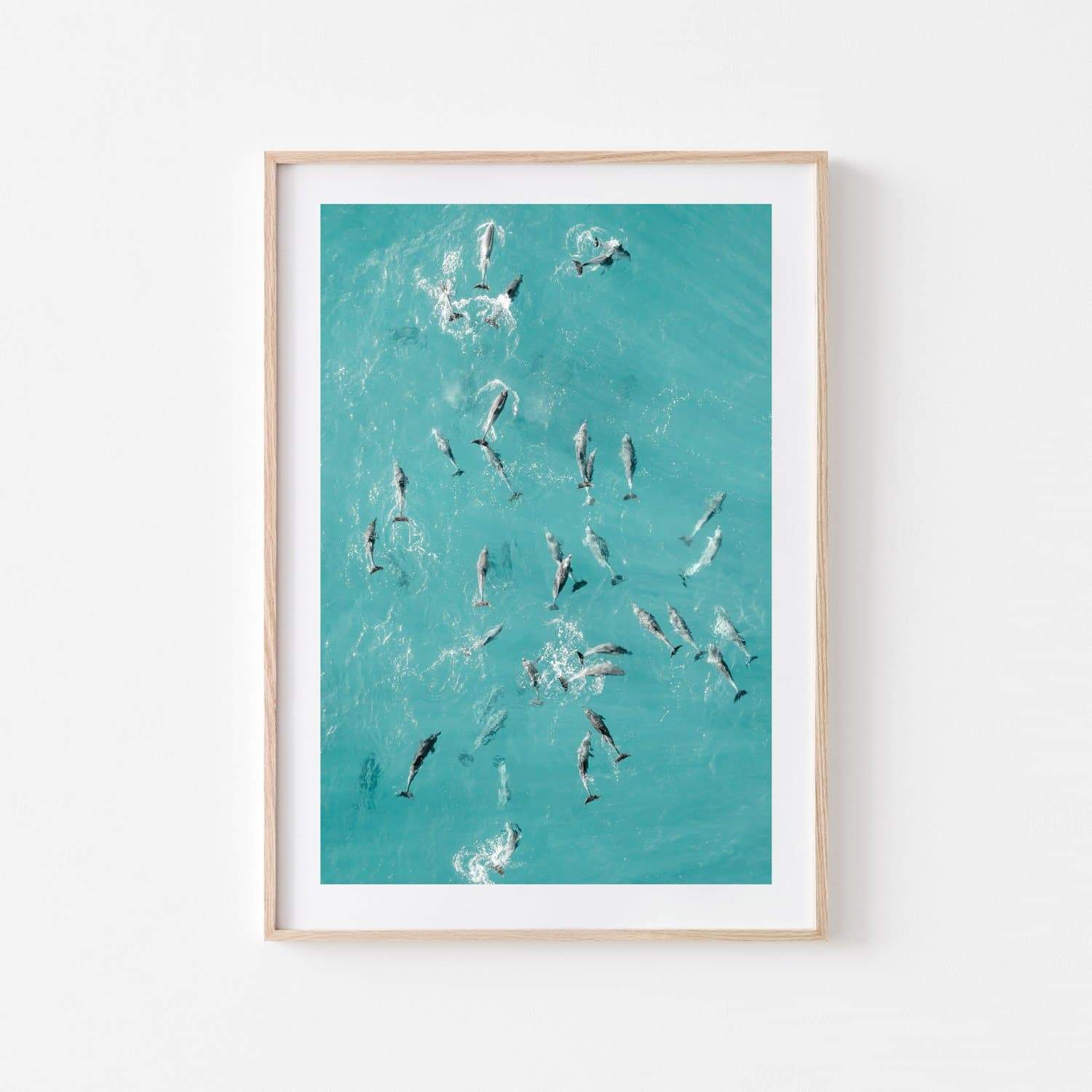 The Fleet Art Print-Print-Small-Oak Frame-Through Our Lens