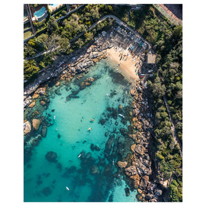 Gordon's Bay coastal seascape unframed art print - Australian beach photography wall art