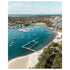 Gunnamatta Bay ocean pool aerial view - coastal photography wall art for modern homes