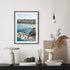 Salty Coogee Art Print-Print-Small-Black Frame-Portrait-Through Our Lens