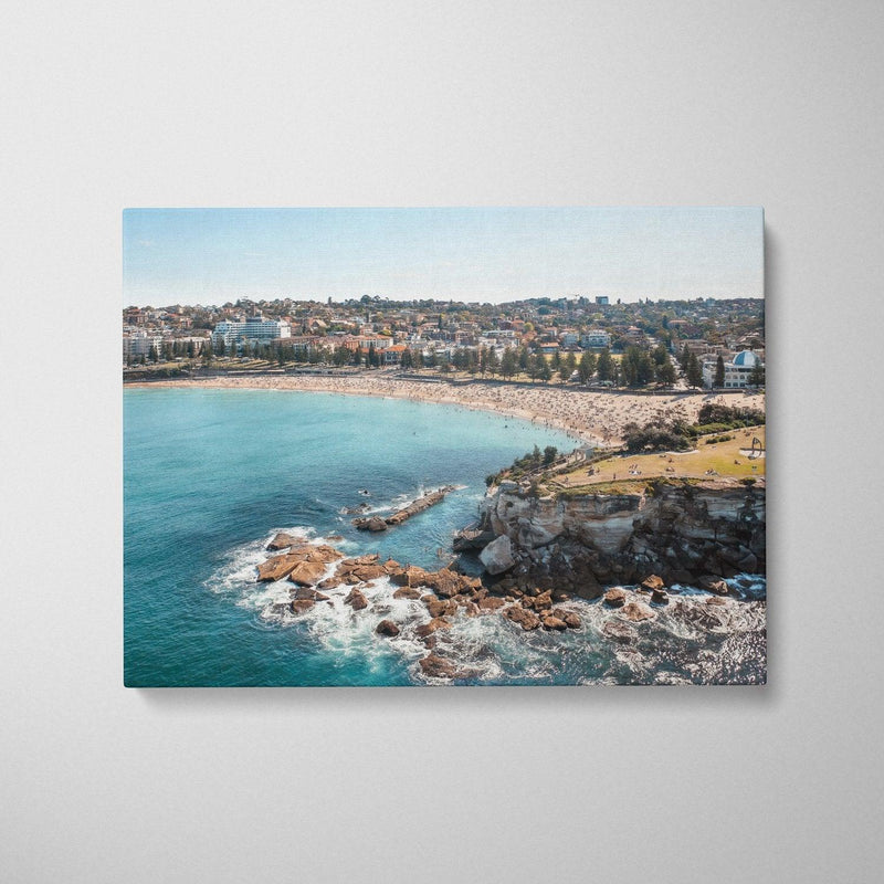 Salty Coogee Art Print-Print-Small-Stretched Canvas-Landscape-Through Our Lens
