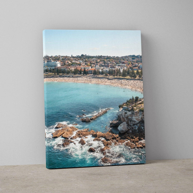 Salty Coogee Art Print-Print-Small-Stretched Canvas-Portrait-Through Our Lens