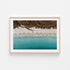 Hyams Beach pristine seascape in oak frame - Australian coastal photography wall art