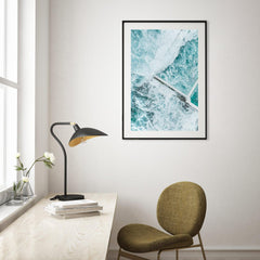 Icebergs Shake Art Print-Print-Through Our Lens-Black Frame-Small-Through Our Lens