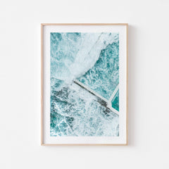 Icebergs Shake Art Print-Print-Through Our Lens-Oak Frame-Small-Through Our Lens