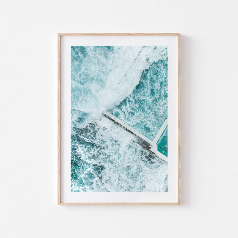 Icebergs Shake Art Print-Print-Through Our Lens-Oak Frame-Small-Through Our Lens