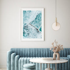 Icebergs Shake Art Print-Print-Through Our Lens-White Frame-Small-Through Our Lens