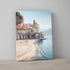Iconic Amalfi Coast landscape in white frame - Italian coastal photography wall art