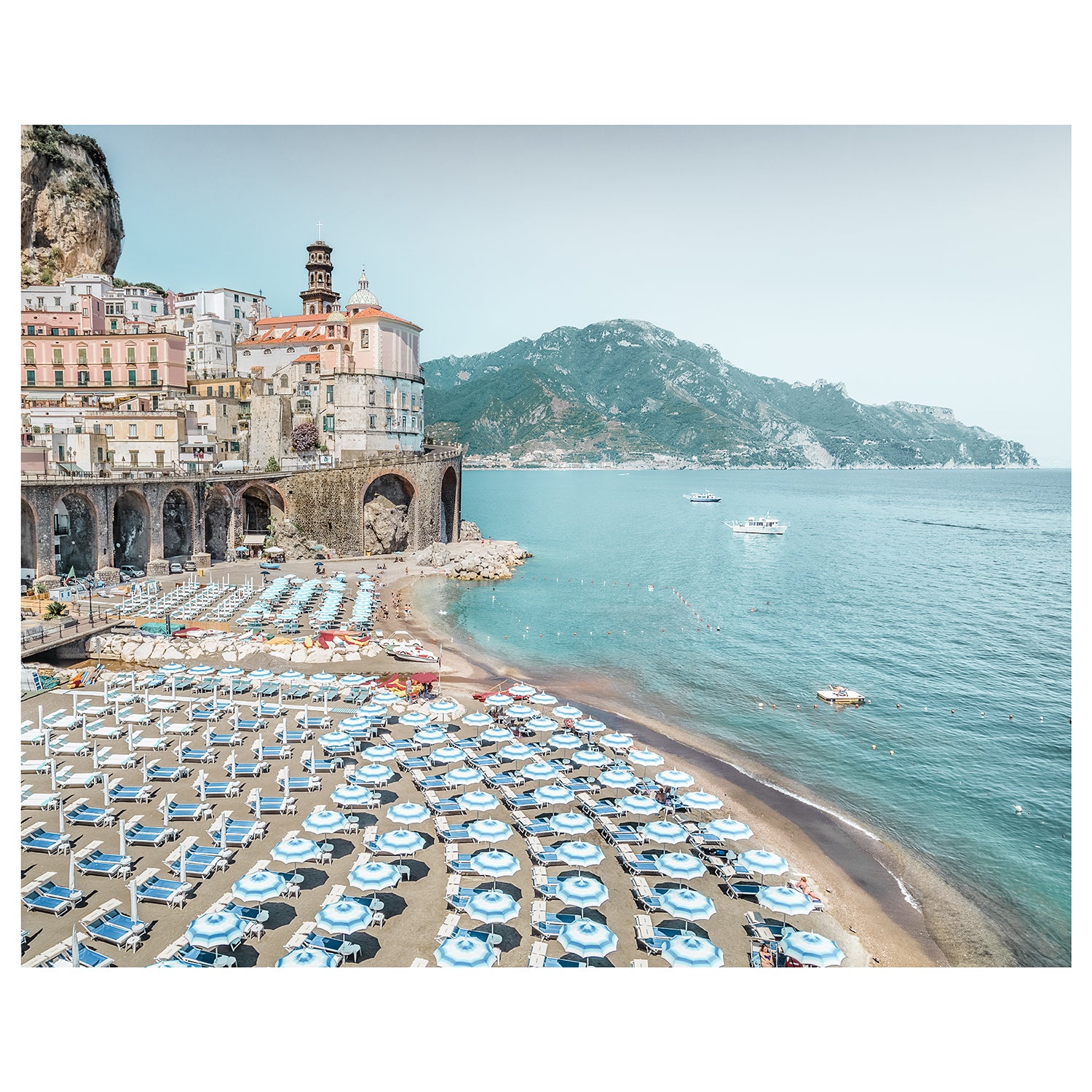 Amalfi Coast summer landscape unframed - Italian coastal photography wall art