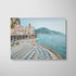 Amalfi Coast summer landscape in white frame - Italian coastal photography wall art