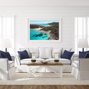 Leonard Bay Art Print-Print-Through Our Lens-White Frame-Small-Through Our Lens