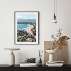 Manly From Above Art Print-Print-Through Our Lens-Black Frame-Small-Portrait-Through Our Lens
