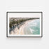Manly coastal seascape in black frame - modern Australian beach photography wall art