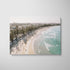 Manly Beach coastal seascape in white frame - modern Australian coastal wall art