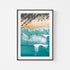 Manly Beach waves breaking at sunrise in black frame - coastal seascape wall art