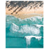 Manly Beach waves aerial view - unframed coastal photography wall art for modern homes