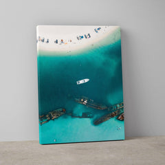 Moreton Island Dreaming Art Print-Print-Through Our Lens-Stretched Canvas-Small-Through Our Lens