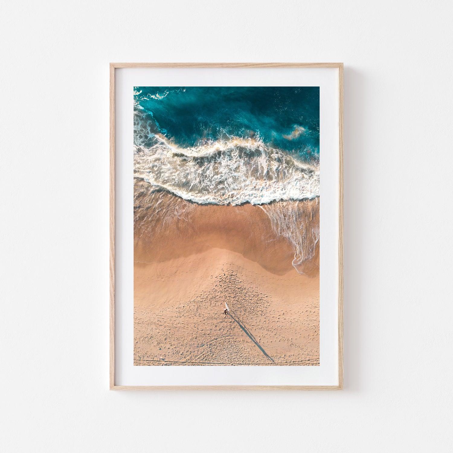 Morning Waves Art Print-Print-Through Our Lens-Oak Frame-Small-Through Our Lens