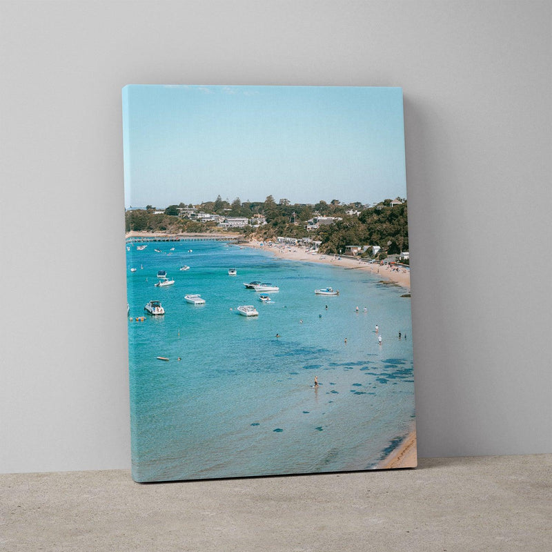 Mount Martha South Beach Art Print-Print-Through Our Lens-Stretched Canvas-Small-Through Our Lens