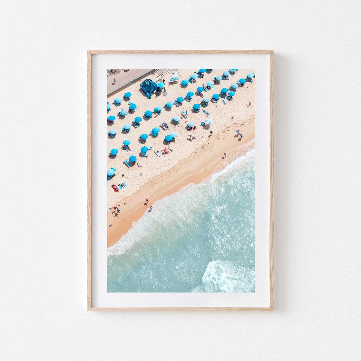 Blue Shades Art Print-Print-Small-Oak Frame-Through Our Lens