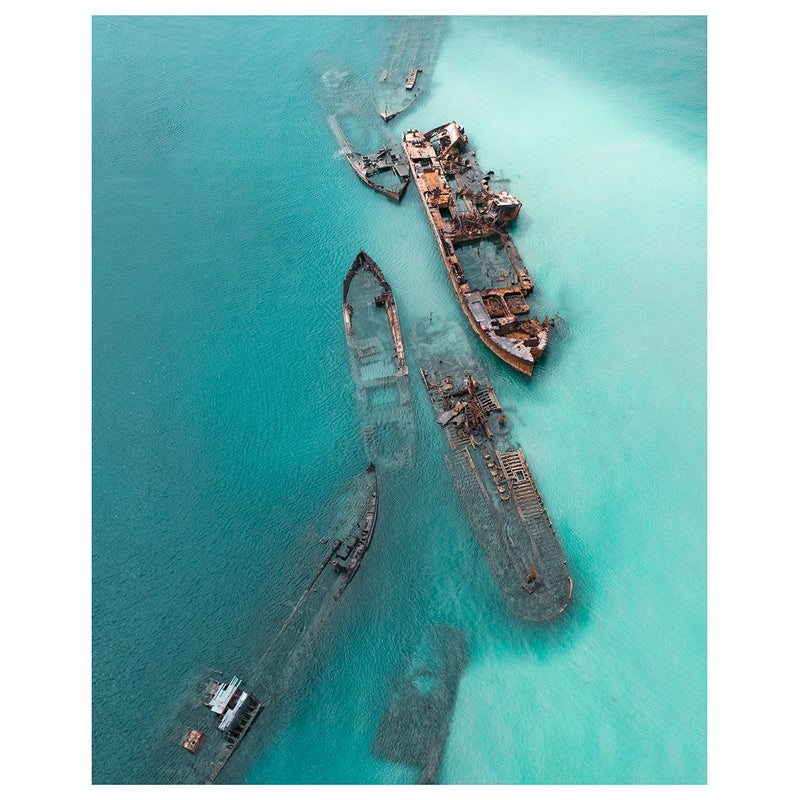 The Wrecks at Moreton Island Art Print - Through Our Lens