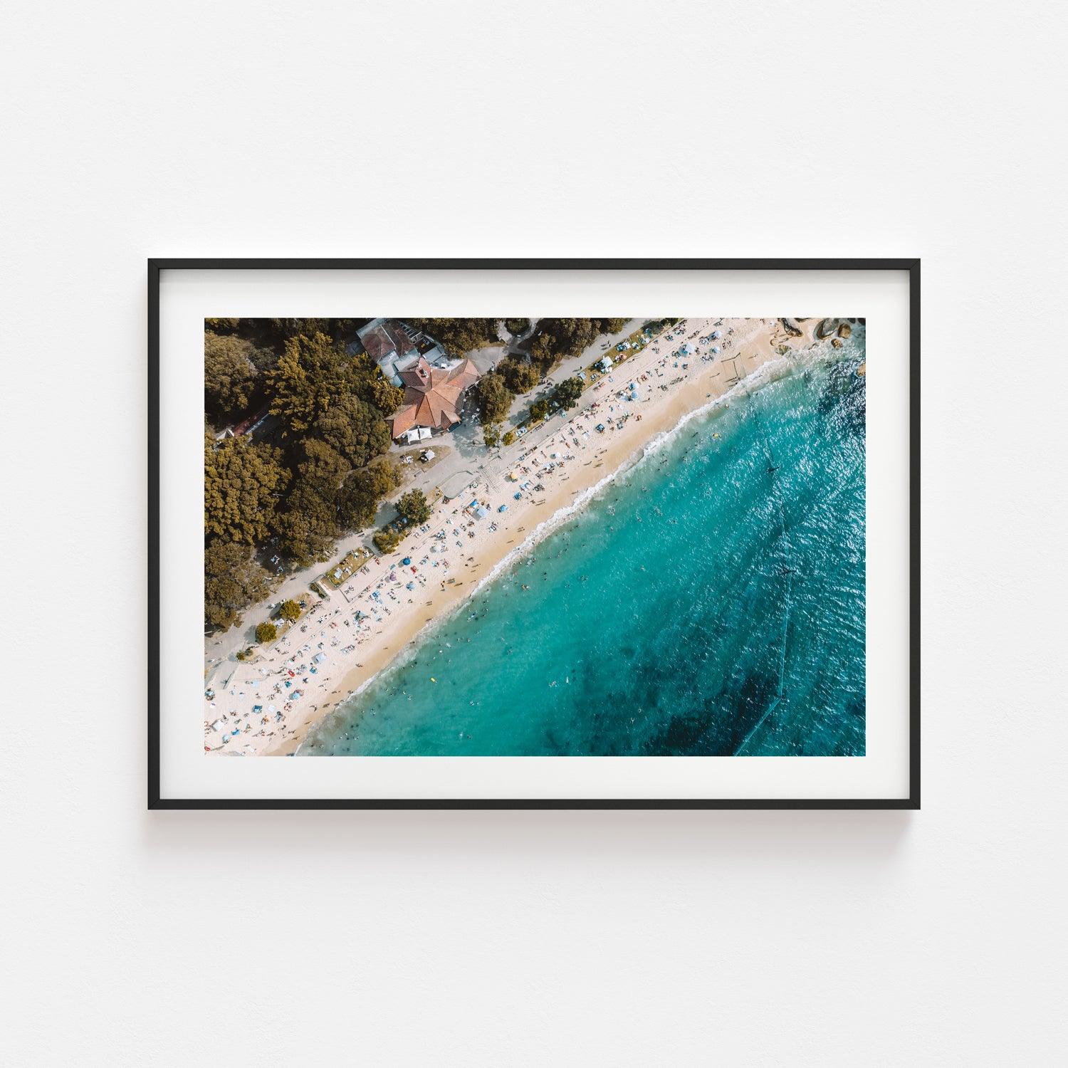 Nielsen Park Beach Black Wall Art Frame in Landscape