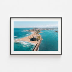 Newcastle Views Art Print-Print-Small-Black Frame-Landscape-Through Our Lens