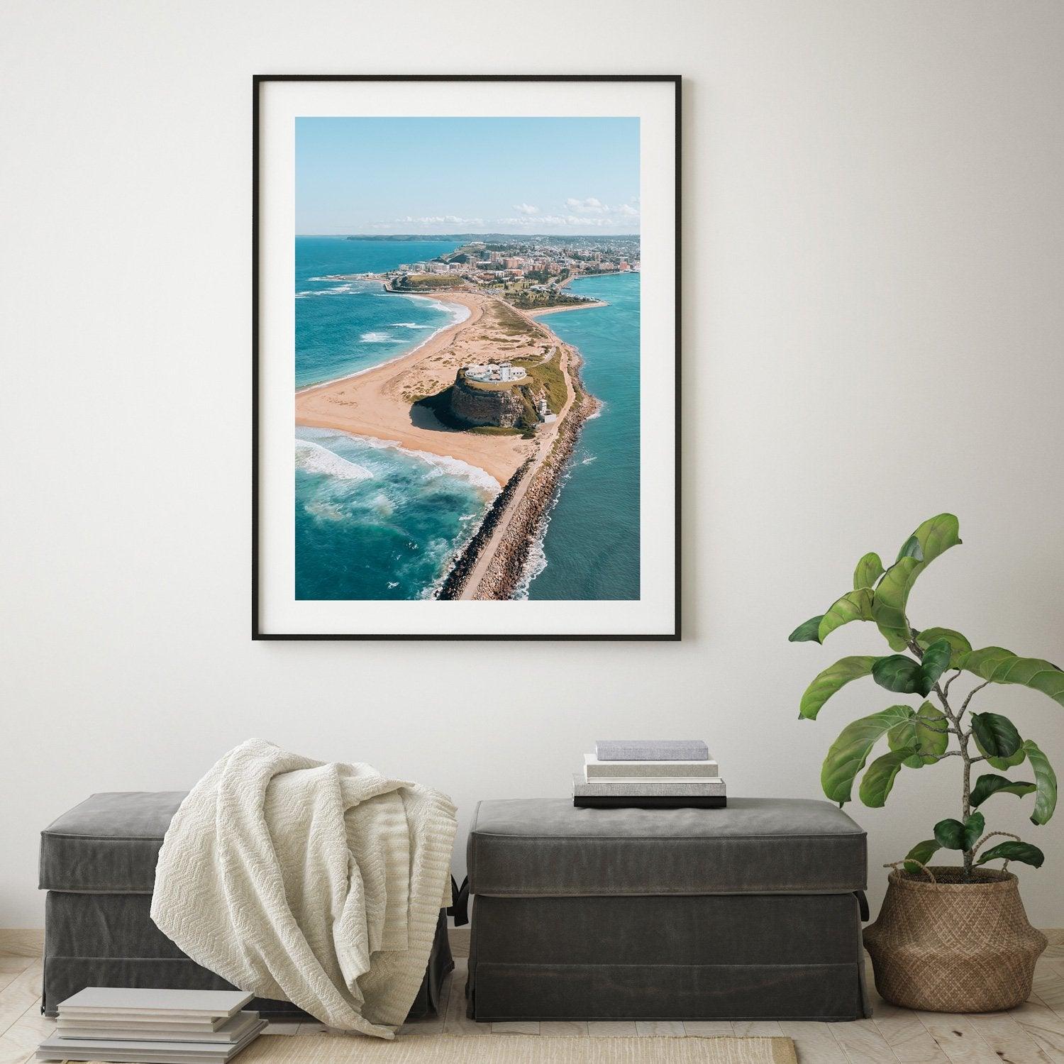Newcastle Views Art Print-Print-Small-Black Frame-Portrait-Through Our Lens