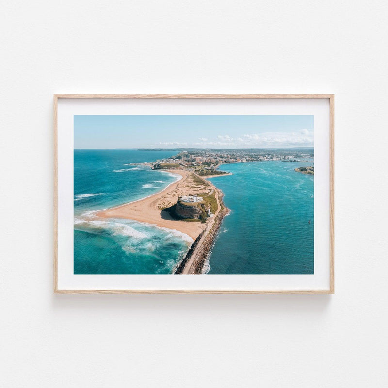 Newcastle Views Art Print-Print-Small-Oak Frame-Landscape-Through Our Lens