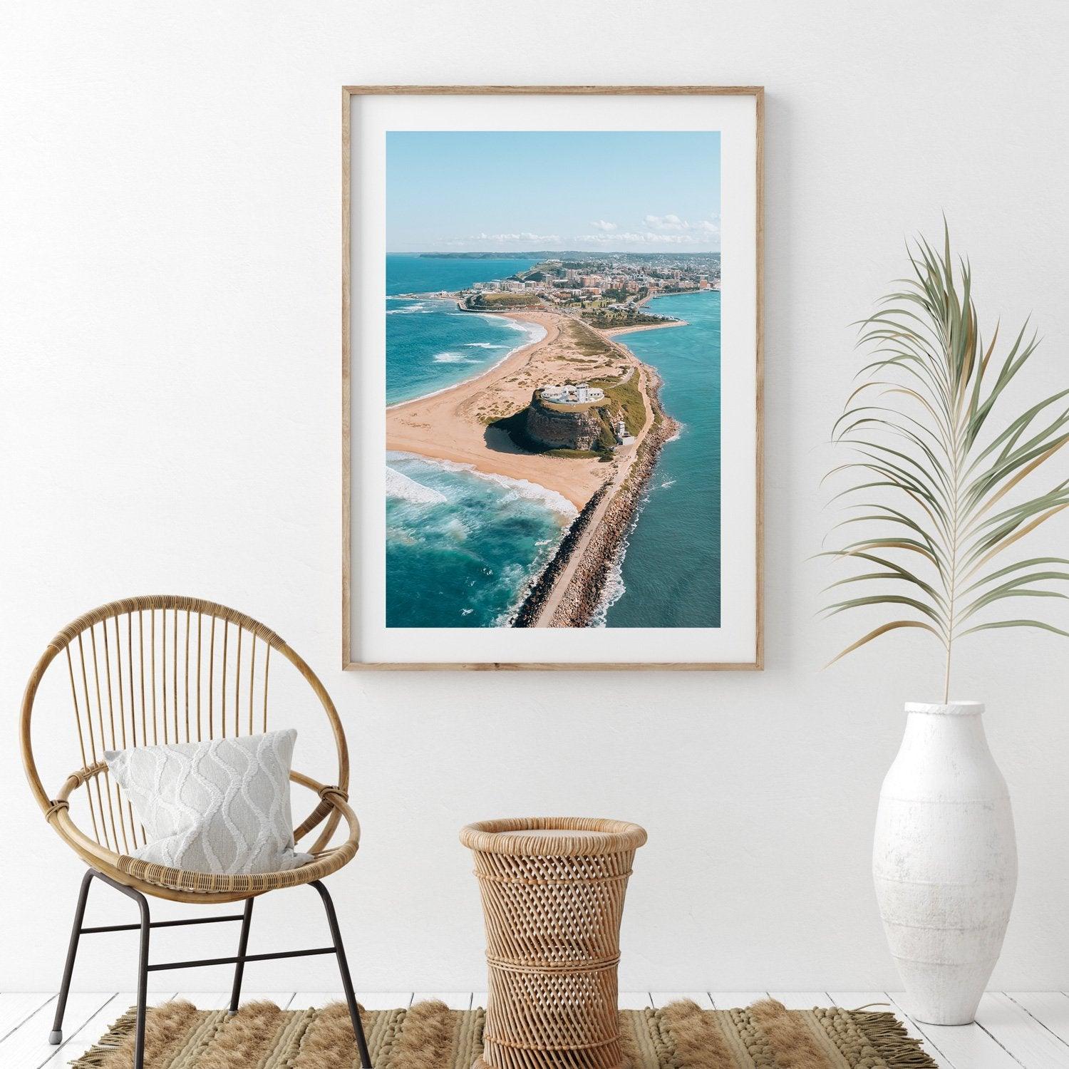 Newcastle Views Art Print-Print-Small-Oak Frame-Portrait-Through Our Lens