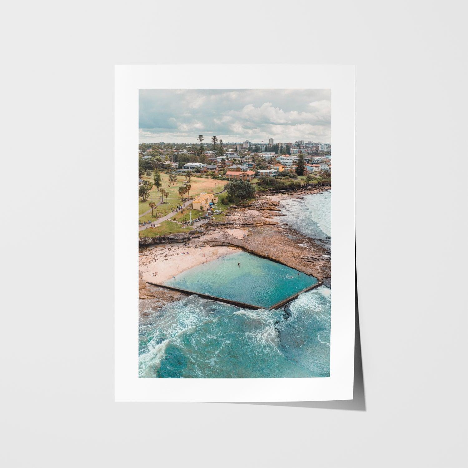 Oak Park Rock Pool Art Print-Print-Through Our Lens-Unframed-Small-Portrait-Through Our Lens