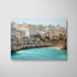 Puglia coastal scene in white frame - Mediterranean landscape photography wall art