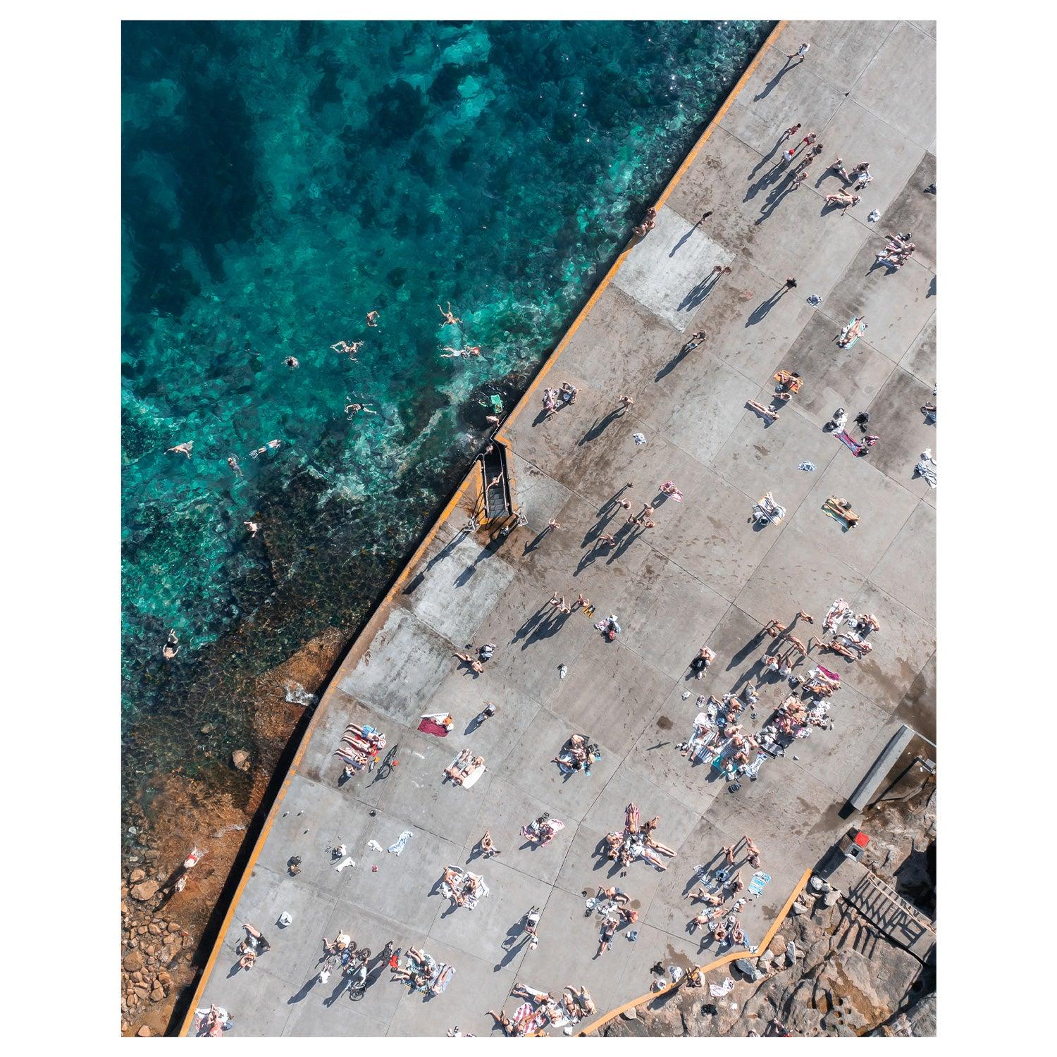 Sand Free Bathers Art Print-Print-Through Our Lens-Through Our Lens