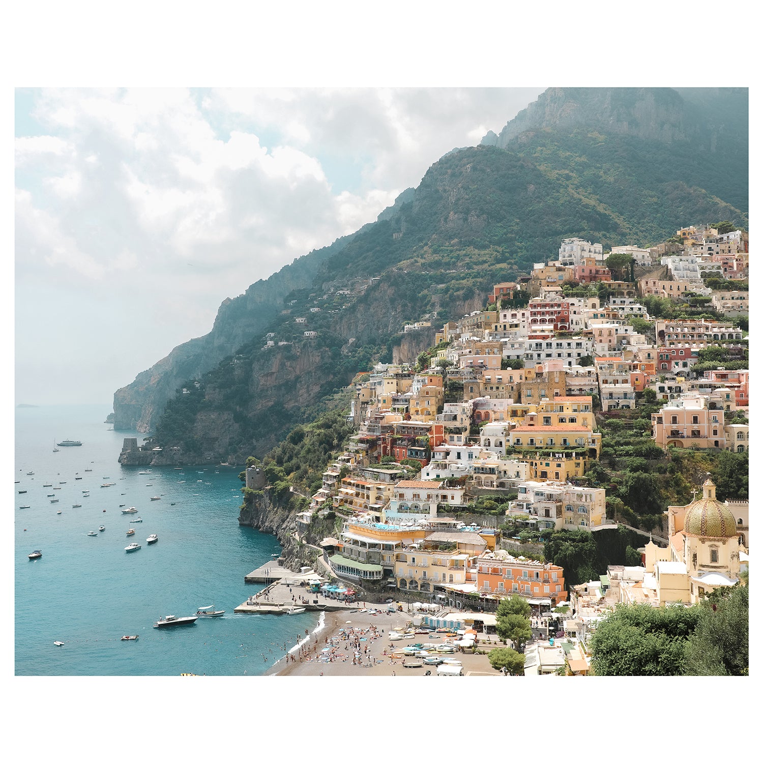 Scenic Positano Art Print