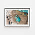 Sorrento Rock Pools Art Print-Print-Through Our Lens-Black Frame-Small-Through Our Lens